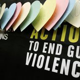 A backdrop is pictured during a news conference held by groups Mayors Against Illegal Guns and Moms Demand Action for Gun Sense in America, A backdrop is pictured during a news conference held by groups Mayors Against Illegal Guns and Moms Demand Action for Gun Sense in America,