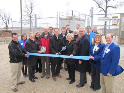 The Sheboygan County Chamber of Commerce leads a ribbon cutting for the new air monitoring site in the Sheboygan area April 14, 2014. The Sheboygan County Chamber of Commerce leads a ribbon cutting for the new air monitoring site in the Sheboygan area April 14, 2014.