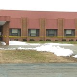 Oconto High School damaged by a fire on April 16, 2014. (Photo from: YouTube). Oconto High School damaged by a fire on April 16, 2014. (Photo from: YouTube).