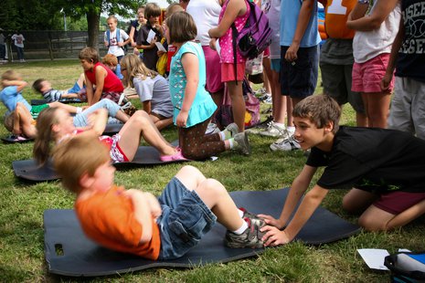 Children and fitness. Children and fitness.