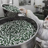 A worker packs Chinese patent capsules the medicine which tops the list of a Diagnosis and treatment scheme for human contracted H7N9 virus A worker packs Chinese patent capsules the medicine which tops the list of a Diagnosis and treatment scheme for human contracted H7N9 virus