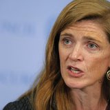 U.S. ambassador to the United Nations Samantha Power speaks to the media after voting on a resolution approving U.N. peacekeepers for Centra U.S. ambassador to the United Nations Samantha Power speaks to the media after voting on a resolution approving U.N. peacekeepers for Centra