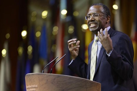 Columnist, retired neurosurgeon and potential presidential candidate Ben Carson speaks at the Conservative Political Action Conference (CPAC Columnist, retired neurosurgeon and potential presidential candidate Ben Carson speaks at the Conservative Political Action Conference (CPAC