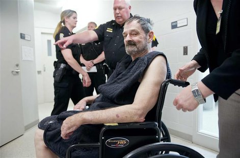 Frazier Glenn Cross, Jr., also known as F. Glenn Miller, appears at his arraignment on capital murder and first-degree murder charges at the Frazier Glenn Cross, Jr., also known as F. Glenn Miller, appears at his arraignment on capital murder and first-degree murder charges at the