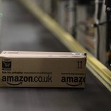 A parcel travels along a conveyer belt at Amazon's new distribution center in Brieselang, near Berlin November 28, 2013. REUTERS/Tobias Schw A parcel travels along a conveyer belt at Amazon's new distribution center in Brieselang, near Berlin November 28, 2013. REUTERS/Tobias Schw