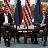 U.S. President Barack Obama (L) meets with Russian President Vladimir Putin during the G8 Summit at Lough Erne in Enniskillen, Northern Irel U.S. President Barack Obama (L) meets with Russian President Vladimir Putin during the G8 Summit at Lough Erne in Enniskillen, Northern Irel