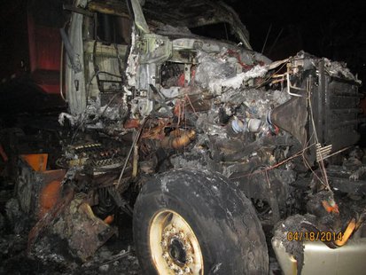 Highway barn fire on Highway 97 in Marathon County. Highway barn fire on Highway 97 in Marathon County.