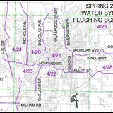 Crews will move clockwise around the city working toward the outside areas. Crews will move clockwise around the city working toward the outside areas.