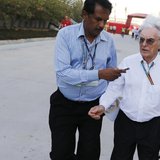 Formula One commercial supremo Bernie Ecclestone's hair blows in the wind while being interviewed as he walks at the paddock after the third Formula One commercial supremo Bernie Ecclestone's hair blows in the wind while being interviewed as he walks at the paddock after the third