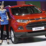 A model poses beside a Ford Ecosport during a media presentation of the 34th Bangkok International Motor Show in Bangkok March 26, 2013. REU A model poses beside a Ford Ecosport during a media presentation of the 34th Bangkok International Motor Show in Bangkok March 26, 2013. REU