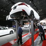 A Lexus IS 250 is seen on an elevated display at the New York International Auto Show in New York City, April 16, 2014. REUTERS/Mike Segar A Lexus IS 250 is seen on an elevated display at the New York International Auto Show in New York City, April 16, 2014. REUTERS/Mike Segar