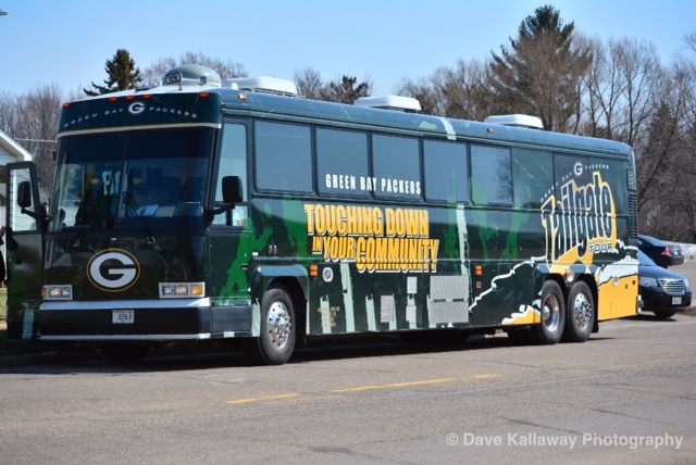 The Packers sa-weeet ride for the Packers Tailgate Tour 2014!!