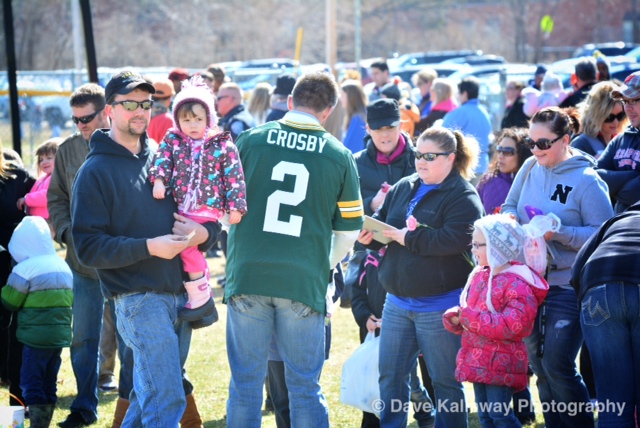 Mason Crosby and other Packers "surprised" fans at a Merrill Easter Egg Hunt prior to their main event tour stop...