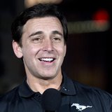 Mark Fields, chief operating officer for Ford Motor Company, speaks before unveiling a new 2015 Ford Mustang 50 Year Limited Edition in fron Mark Fields, chief operating officer for Ford Motor Company, speaks before unveiling a new 2015 Ford Mustang 50 Year Limited Edition in fron