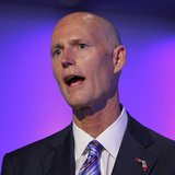 Florida Republican Gov. Rick Scott speaks at a ceremony opening new newsroom facilities for the Univision and Fusion television networks in Florida Republican Gov. Rick Scott speaks at a ceremony opening new newsroom facilities for the Univision and Fusion television networks in