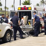 A 16-year-old boy is carried on a stretcher in Maui, Hawaii, April 20, 2014, as seen in this handout photo courtesy of Chris Sugidono,The Ma A 16-year-old boy is carried on a stretcher in Maui, Hawaii, April 20, 2014, as seen in this handout photo courtesy of Chris Sugidono,The Ma
