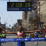 Meb Keflezighi of the U.S. reacts as he comes to the finish line at the 118th running of the Boston Marathon in Boston, Massachusetts April 21, 2014.
CREDIT: REUTERS/BRIAN SNYDER Meb Keflezighi of the U.S. reacts as he comes to the finish line at the 118th running of the Boston Marathon in Boston, Massachusetts April 21, 2014.
CREDIT: REUTERS/BRIAN SNYDER