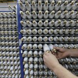 An employee sorts carbonator bottles while working at the SodaStream factory in the West Bank Jewish settlement of Maale Adumim January 28, An employee sorts carbonator bottles while working at the SodaStream factory in the West Bank Jewish settlement of Maale Adumim January 28,
