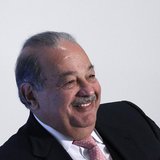 Mexican billionaire Carlos Slim smiles during the presentation of a digital platform to promote Mexico's natural heritage inside Soumaya mus Mexican billionaire Carlos Slim smiles during the presentation of a digital platform to promote Mexico's natural heritage inside Soumaya mus