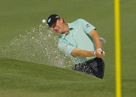 South Africa's Ernie Els hits from the sand on the second hole during the second round of the Masters golf tournament at the Augusta Nationa South Africa's Ernie Els hits from the sand on the second hole during the second round of the Masters golf tournament at the Augusta Nationa