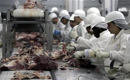 The South Dakota Farmers Union strongly oppose the proposal to allow the importation of fresh beef from 14 Brazilian states which have a history of foot and mouth disease. REUTERS/PAULO WHITAKER The South Dakota Farmers Union strongly oppose the proposal to allow the importation of fresh beef from 14 Brazilian states which have a history of foot and mouth disease. REUTERS/PAULO WHITAKER