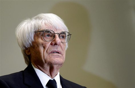 Formula One chief executive Bernie Ecclestone arrives at court in Munich April 24, 2014. REUTERS/Matthias Schrader/Pool Formula One chief executive Bernie Ecclestone arrives at court in Munich April 24, 2014. REUTERS/Matthias Schrader/Pool