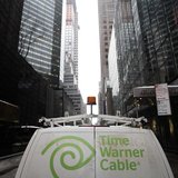 The Time Warner Cable logo is displayed on the back of a van in New York February 13, 2014. REUTERS/Joshua Lott The Time Warner Cable logo is displayed on the back of a van in New York February 13, 2014. REUTERS/Joshua Lott
