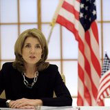 U.S. Ambassador to Japan Caroline Kennedy delivers a speech during a signing ceremony to extend the agreement on cooperation in research and U.S. Ambassador to Japan Caroline Kennedy delivers a speech during a signing ceremony to extend the agreement on cooperation in research and