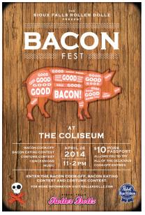 The Sioux Falls Roller Dollz are hosting their 5th Annual Baconfest at the downtown Coliseum. (SF Dollz) The Sioux Falls Roller Dollz are hosting their 5th Annual Baconfest at the downtown Coliseum. (SF Dollz)
