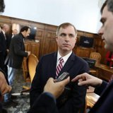 U.S. prosecutors Marshall Miller (C) and William Nardini (R) talk with a reporter at the end of a news conference in Rome February 11, 2014.
CREDIT: REUTERS/TONY GENTILE U.S. prosecutors Marshall Miller (C) and William Nardini (R) talk with a reporter at the end of a news conference in Rome February 11, 2014.
CREDIT: REUTERS/TONY GENTILE