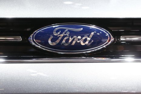 The company logo is seen on the bonnet of a Ford car during the media day ahead of the 84th Geneva Motor Show at the Palexpo Arena in Geneva The company logo is seen on the bonnet of a Ford car during the media day ahead of the 84th Geneva Motor Show at the Palexpo Arena in Geneva