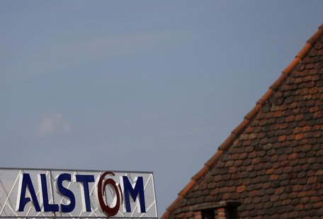 The logo of French power and transport engineering company Alstom is pictured on the roof of the company's plant in Reichshoffen near Haguen The logo of French power and transport engineering company Alstom is pictured on the roof of the company's plant in Reichshoffen near Haguen