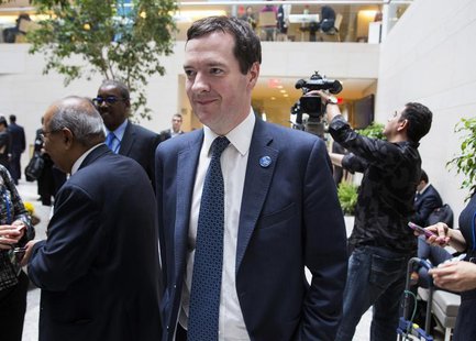 Britain's Chancellor of the Exchequer George Osborne arrives for a G20 ministerial meeting, during the IMF/World Bank 2014 Spring Meetings i Britain's Chancellor of the Exchequer George Osborne arrives for a G20 ministerial meeting, during the IMF/World Bank 2014 Spring Meetings i