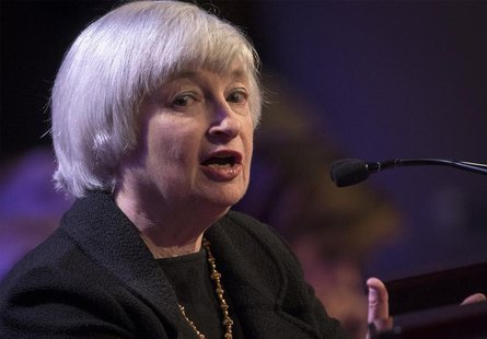 U.S. Federal Reserve chair Janet Yellen speaks to the Economic Club of New York in New York April 16, 2014. REUTERS/Brendan McDermid U.S. Federal Reserve chair Janet Yellen speaks to the Economic Club of New York in New York April 16, 2014. REUTERS/Brendan McDermid