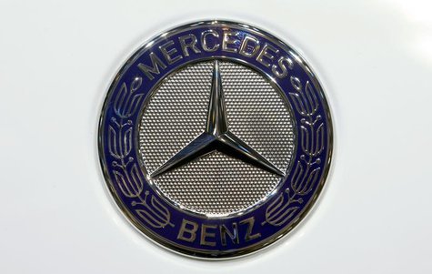 The company logo is seen on the bonnet of a Mercedes Benz car during the media day ahead of the 84th Geneva Motor Show at the Palexpo Arena The company logo is seen on the bonnet of a Mercedes Benz car during the media day ahead of the 84th Geneva Motor Show at the Palexpo Arena