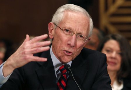 Stanley Fischer, the former chief of the Bank of Israel, testifies before the Senate Banking Committee confirmation hearing on his nominatio Stanley Fischer, the former chief of the Bank of Israel, testifies before the Senate Banking Committee confirmation hearing on his nominatio