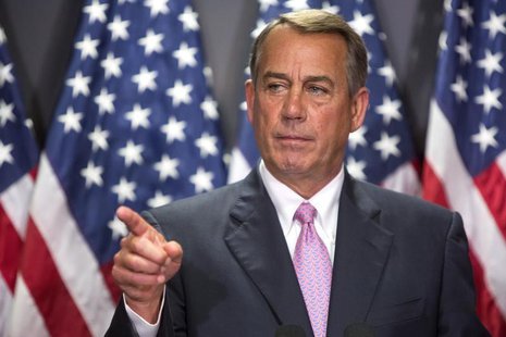 U.S. House Speaker John Boehner (R-OH) calls on a reporter during a news conference after a Republican House caucus meeting on Capitol Hill U.S. House Speaker John Boehner (R-OH) calls on a reporter during a news conference after a Republican House caucus meeting on Capitol Hill