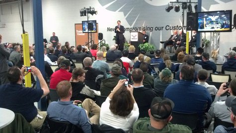 Gov. Scott Walker speaks at Amerequip in Kiel on Tuesday, April 29, 2014. (Photo from: FOX 11). Gov. Scott Walker speaks at Amerequip in Kiel on Tuesday, April 29, 2014. (Photo from: FOX 11).
