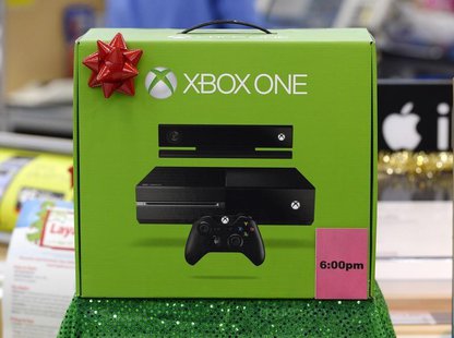 An XBox One which will be discounted at 6pm local time on Thanksgiving day is seen on display at the Wal-Mart Supercenter in the Porter Ranc An XBox One which will be discounted at 6pm local time on Thanksgiving day is seen on display at the Wal-Mart Supercenter in the Porter Ranc