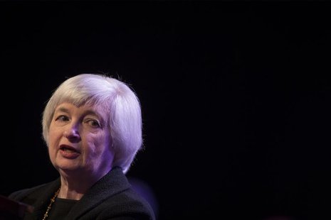 U.S. Federal Reserve chair Janet Yellen speaks to the Economic Club of New York in New York April 16, 2014. REUTERS/Brendan McDermid U.S. Federal Reserve chair Janet Yellen speaks to the Economic Club of New York in New York April 16, 2014. REUTERS/Brendan McDermid