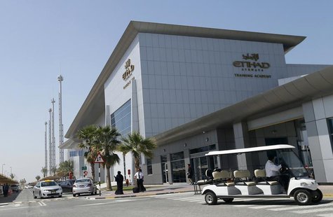 Etihad Airways headquarters is seen in Abu Dhabi March 3, 2014. REUTERS/ Stringer Etihad Airways headquarters is seen in Abu Dhabi March 3, 2014. REUTERS/ Stringer