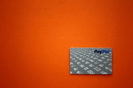 A PayPal card is shown as customers can now pay with the card at selected Home Depot stores such as the one in Daly City, California, Februa A PayPal card is shown as customers can now pay with the card at selected Home Depot stores such as the one in Daly City, California, Februa