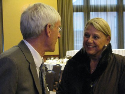 State Superintendent of Public Instruction Dr. Tony Evers talks with Wausau Superintendent Dr. Kathleen Williams
State Superintendent of Public Instruction Dr. Tony Evers talks with Wausau Superintendent Dr. Kathleen Williams