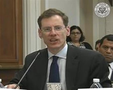 Former Ambassador-at-Large for Trafficking in Persons at the U.S. State Dept. Mark Lagon addresses the House Global Human Rights Subcommittee during an April 29, 2014 hearing. (photo courtesy US House of Representatives) Former Ambassador-at-Large for Trafficking in Persons at the U.S. State Dept. Mark Lagon addresses the House Global Human Rights Subcommittee during an April 29, 2014 hearing. (photo courtesy US House of Representatives)