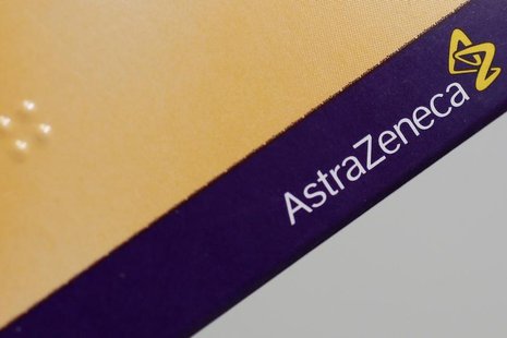 The logo of AstraZeneca is seen on a medication package in a pharmacy in London April 28, 2014. REUTERS/Stefan Wermuth The logo of AstraZeneca is seen on a medication package in a pharmacy in London April 28, 2014. REUTERS/Stefan Wermuth