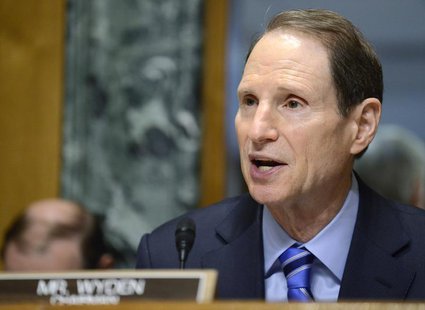 Senate Finance Committee Chairman Ron Wyden (D-OR), who is attending his first hearing as chairman after the retirement of Sen. Max Baucus ( Senate Finance Committee Chairman Ron Wyden (D-OR), who is attending his first hearing as chairman after the retirement of Sen. Max Baucus (