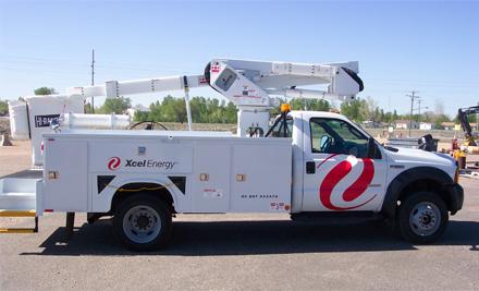 Xcel Energy Truck (KELO file) Xcel Energy Truck (KELO file)