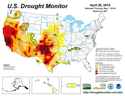 U.S. Drought Monitor April 29, 2014 U.S. Drought Monitor April 29, 2014