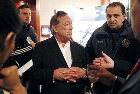 Real estate mogul and Los Angeles Clippers NBA basketball team owner Donald Sterling attends the Milken Institute Global Conference in Bever Real estate mogul and Los Angeles Clippers NBA basketball team owner Donald Sterling attends the Milken Institute Global Conference in Bever
