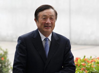 Huawei CEO and founder Ren Zhengfei walks inside Huawei's headquarters in the southern Chinese city of Shenzhen, Guangdong province, in this Huawei CEO and founder Ren Zhengfei walks inside Huawei's headquarters in the southern Chinese city of Shenzhen, Guangdong province, in this